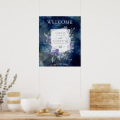 Midnight Blue Anemone, Poster (Keuken)