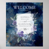 Midnight Blue Anemone, Poster (Voorkant)