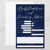 Midnight Blue Baby shower voorspellingen advies Ka (Voorkant / Achterkant)