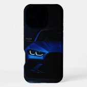 Midnight Blue Beast – Sport Car Street Case iPhone Hoesje (Achterkant)
