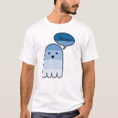 Midnight Blue Boo Ghost T-shirt (Voorkant)