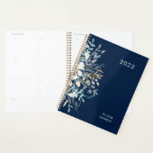 Midnight Blue Botanical Floral Planner (Display)
