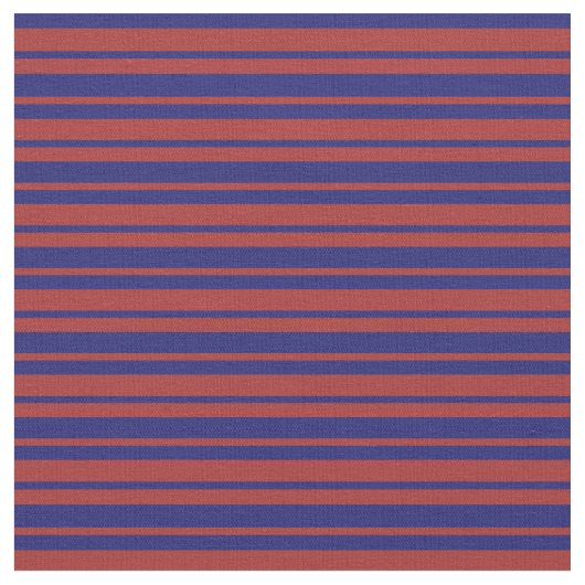 Midnight Blue & Brown Colored Stripes Pattern Stof (Close Up)