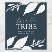 Midnight Blue bruidsmeisje voorstel label Wijn Etiket (Enkel label)