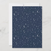 Midnight Blue Celestial Arched Bewaar de datum Save The Date (Achterkant)
