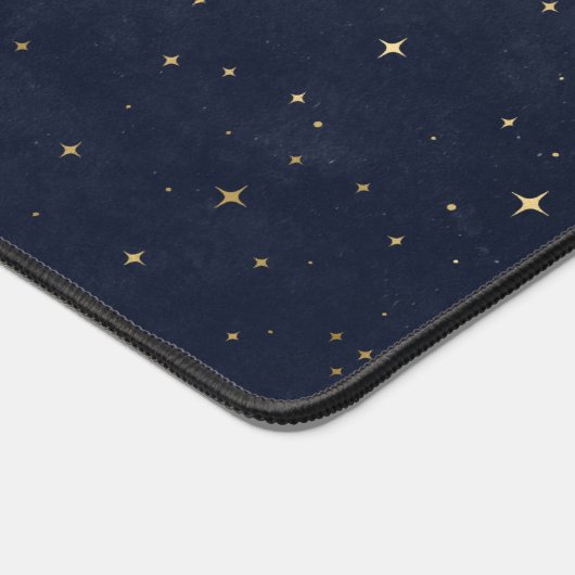 Midnight Blue Celestial Monogram Bureaumat (Hoek)