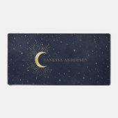 Midnight Blue Celestial Monogram Bureaumat (Voorkant)