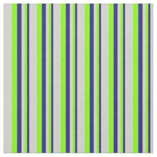 Midnight Blue, Chartreuse & Light Grey Colour Stof