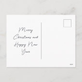 Midnight Blue Christmas - Elegante boom Feestdagenkaart (Achterkant)