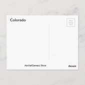 Midnight Blue Colorado Briefkaart (Achterkant)