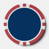 Midnight Blue Custom Poker Chip (Voorkant)