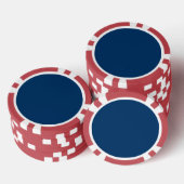 Midnight Blue Custom Poker Chip (Opstapeling)