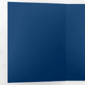 Midnight Blue Custom Trifold Uitnodiging (Binnenzijde eerst)