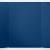 Midnight Blue Custom Trifold Uitnodiging (Binnenkant midden)