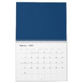Midnight Blue Custom Wall Calendar – Bulk Orders Kalender (Feb 2027)