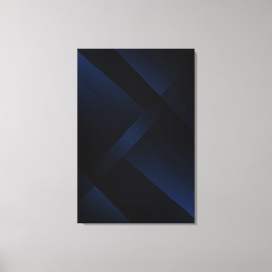 Midnight Blue Depth Canvas Afdruk (Voorkant)