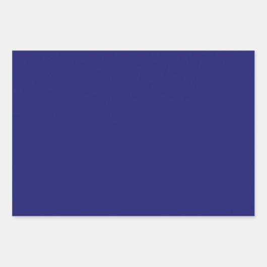 Midnight Blue effen kleur | Klassiek | Elegant Inpakpapier Vel (Voorkant)