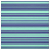 Midnight Blue en Aquamarijn Lines Stof (Swatch)