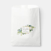 Midnight Blue en Blush Floral Afstuderen Bedankzakje (Voorkant)