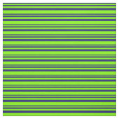 Midnight Blue en Chartreuse Lined/Striped Pattern Stof (Swatch)