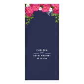Midnight Blue en roze rozen - Menu (Voorkant)