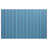 Midnight Blue en Turquoise Lined/Striped Pattern Stof (Fat Quarter)