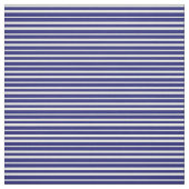 Midnight Blue en White Colored Pattern Stof (Swatch)
