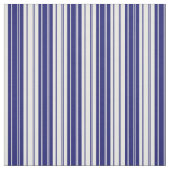 Midnight Blue en White Colored Pattern Stof (Swatch)