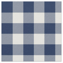 Midnight Blue en White Gingham Pset