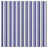 Midnight Blue en White Pattern Stof (Swatch)