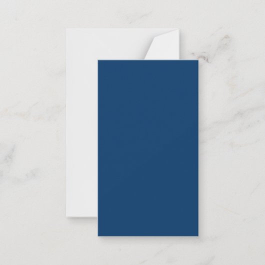 Midnight Blue Flat Note Kaart -  Notitiekaartje (Voorkant)