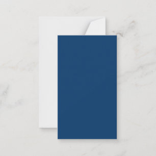 Midnight Blue Flat Note Kaart -  Notitiekaartje