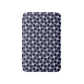 Midnight Blue Floral Badmat (Voorkant Verticaal)