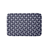 Midnight Blue Floral Badmat (Voorkant)