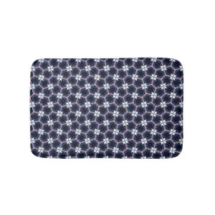 Midnight Blue Floral Badmat
