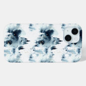 Midnight Blue Forest Waterverf Case-Mate iPhone Case (Achterkant (horizontaal))