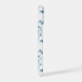 Midnight Blue Forest Waterverf iPhone 15 Case (Rechterkant)