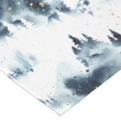 Midnight Blue Forest Waterverf Medium Tafelloper (Hoek)