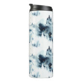 Midnight Blue Forest Waterverf Thermosbeker (Geroteerd rechts)