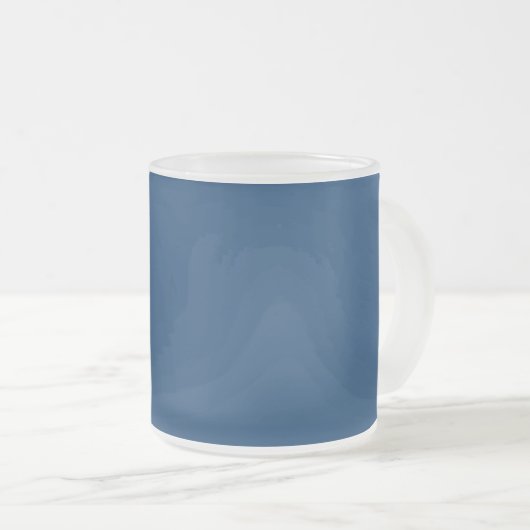 Midnight Blue Frosted Glass Mok -  (Voorkant rechts)
