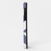Midnight Blue Geometric Deco Cube Patroon Case-Mate iPhone Case (Achterkant/links)