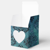 Midnight Blue Glimmer  Damask Bedankdoosjes (Geopend)