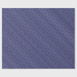 Midnight Blue Gold gradiënt Star Arabesque patroon Cadeaupapier
