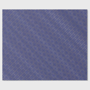 Midnight Blue Gold gradiënt Star Arabesque patroon Cadeaupapier