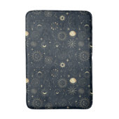 Midnight Blue Gold Star sterrenbeeld Patroon Badmat (Voorkant Verticaal)