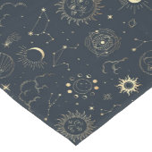 Midnight Blue Gold Star sterrenbeeld Patroon Medium Tafelloper (Hoek)