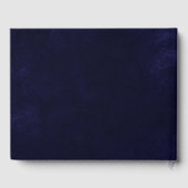 Midnight Blue Hemelse Gouden Maan Sterren Wedding Gastenboek (Achterkant)