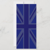 Midnight Blue Keep Calm en Jouw tekst Union Jack (Achterkant)