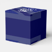 Midnight Blue Keep Calm en Jouw tekst Union Jack Bedankdoosjes (Achterkant)