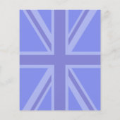 Midnight Blue Keep Calm en Jouw tekst Union Jack Flyer (Achterkant)